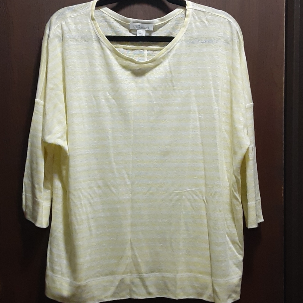 NWOT Nordstrom signature 100% linen shirt